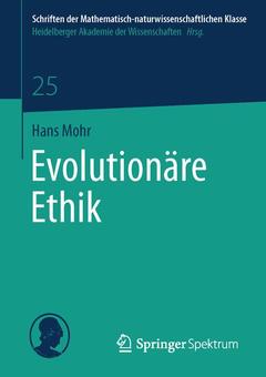 Couverture de l’ouvrage Evolutionäre Ethik