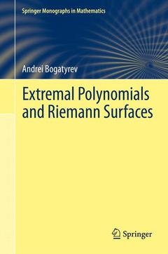 Couverture de l’ouvrage Extremal Polynomials and Riemann Surfaces