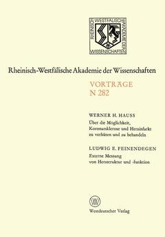 Cover of the book Über die Möglichkeit, Koronarsklerose und Herzinfarkt zu verhüten und zu behandeln. Externe Messung von Herzstruktur und -funktion