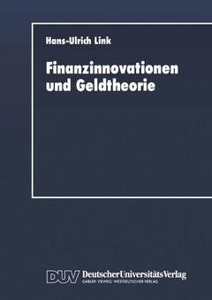 Cover of the book Finanzinnovationen und Geldtheorie
