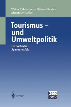 Cover of the book Tourismus-und Umweltpolitik