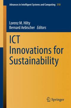 Couverture de l’ouvrage ICT Innovations for Sustainability