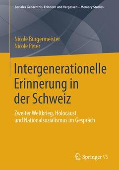 Couverture de l’ouvrage Intergenerationelle Erinnerung in der Schweiz