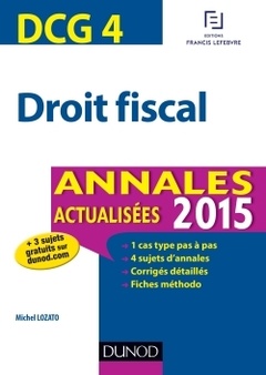 Cover of the book DCG 4 - Droit fiscal 2015