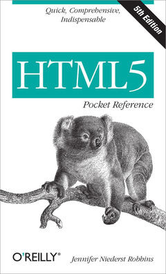 Couverture de l’ouvrage HTML5 Pocket Reference 5ed