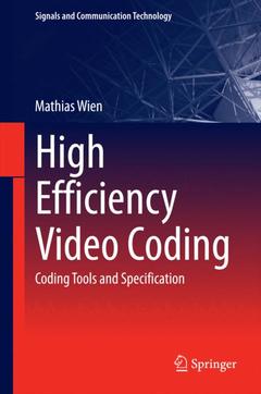 Couverture de l’ouvrage High Efficiency Video Coding