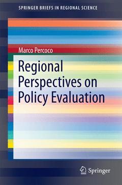 Couverture de l’ouvrage Regional Perspectives on Policy Evaluation
