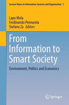 Couverture de l’ouvrage From Information to Smart Society