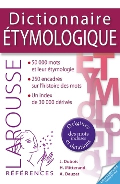 Cover of the book Dictionnaire étymologique