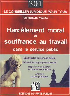 Cover of the book Harcèlement moral et souffrance au travail dans le service public