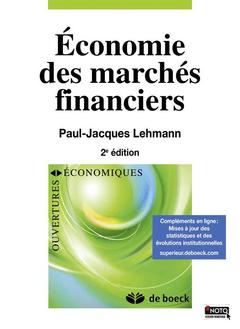Couverture de l’ouvrage Économie des marchés financiers