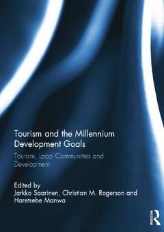Couverture de l’ouvrage Tourism and the Millennium Development Goals