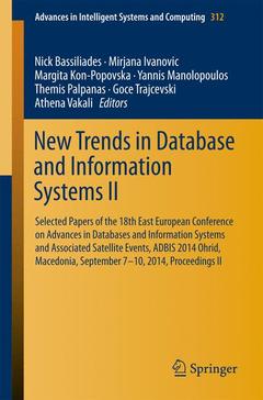 Couverture de l’ouvrage New Trends in Database and Information Systems II