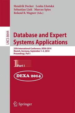 Couverture de l’ouvrage Database and Expert Systems Applications