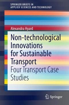 Couverture de l’ouvrage Non-technological Innovations for Sustainable Transport