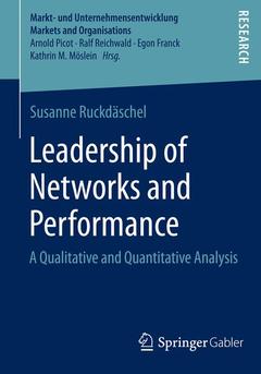 Couverture de l’ouvrage Leadership of Networks and Performance