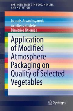 Couverture de l’ouvrage Application of Modified Atmosphere Packaging on Quality of Selected Vegetables