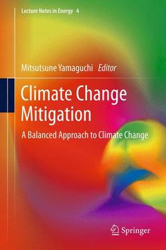 Couverture de l’ouvrage Climate Change Mitigation
