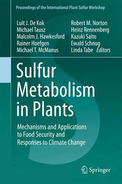 Couverture de l’ouvrage Sulfur Metabolism in Plants