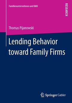 Couverture de l’ouvrage Lending Behavior toward Family Firms