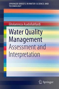 Couverture de l’ouvrage Water Quality Management