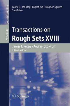 Couverture de l’ouvrage Transactions on Rough Sets XVIII