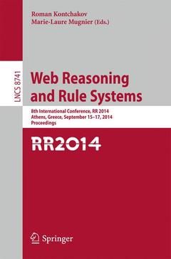 Couverture de l’ouvrage Web Reasoning and Rule Systems