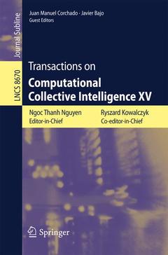 Couverture de l’ouvrage Transactions on Computational Collective Intelligence XV