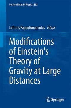 Couverture de l’ouvrage Modifications of Einstein's Theory of Gravity at Large Distances