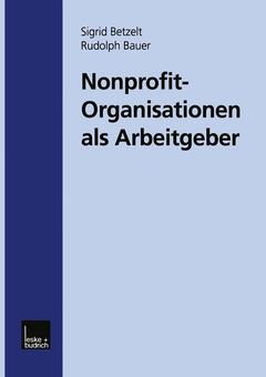 Couverture de l’ouvrage Nonprofit-Organisationen als Arbeitgeber
