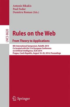 Couverture de l’ouvrage Rules on the Web: From Theory to Applications