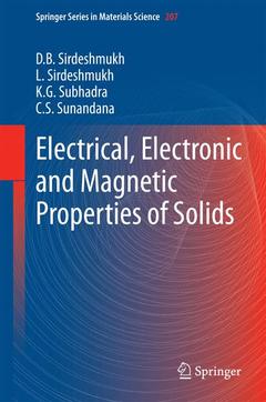 Couverture de l’ouvrage Electrical, Electronic and Magnetic Properties of Solids