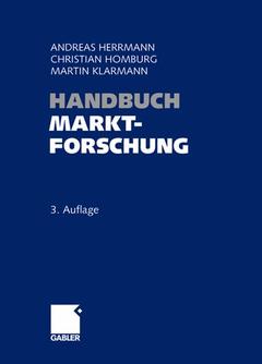 Couverture de l’ouvrage Handbuch Marktforschung