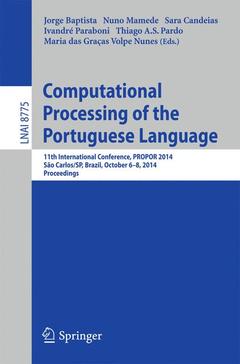 Couverture de l’ouvrage Computational Processing of the Portuguese Language