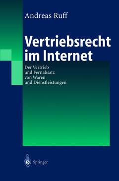 Couverture de l’ouvrage Vertriebsrecht im Internet