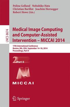 Couverture de l’ouvrage Medical Image Computing and Computer-Assisted Intervention - MICCAI 2014