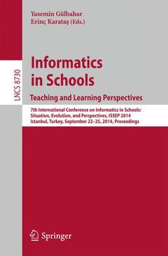Couverture de l’ouvrage Informatics in SchoolsTeaching and Learning Perspectives