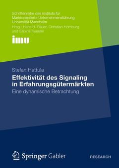 Couverture de l’ouvrage Effektivität des Signaling in Erfahrungsgütermärkten