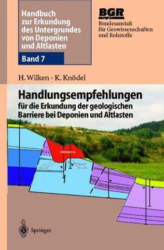 Couverture de l’ouvrage Handbuch zur Erkundung des Untergrundes von Deponien und Altlasten