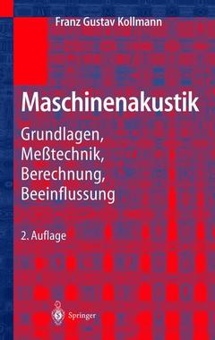 Couverture de l’ouvrage Maschinenakustik