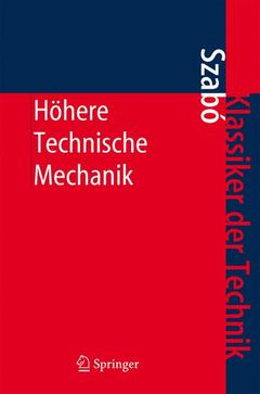 Couverture de l’ouvrage Höhere Technische Mechanik