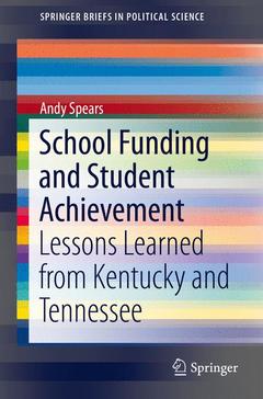 Cover of the book School Funding and Student Achievement