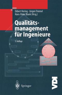 Couverture de l’ouvrage Qualitätsmanagement für Ingenieure
