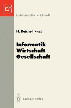 Couverture de l’ouvrage Informatik — Wirtschaft — Gesellschaft