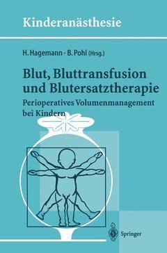 Cover of the book Blut, Bluttransfusion und Blutersatztherapie