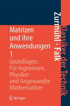 Cover of the book Matrizen und ihre Anwendungen 1