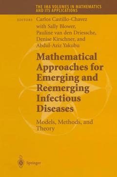 Couverture de l’ouvrage Mathematical Approaches for Emerging and Reemerging Infectious Diseases: Models, Methods, and Theory