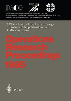 Couverture de l’ouvrage Operations Research Proceedings 1995