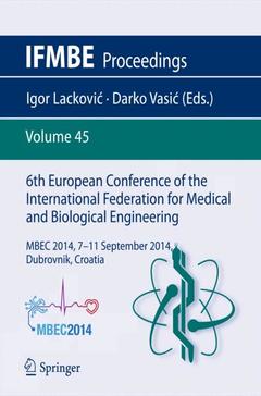 Couverture de l’ouvrage 6th European Conference of the International Federation for Medical and Biological Engineering