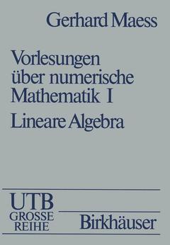 Couverture de l’ouvrage Vorlesungen über numerische Mathematik
